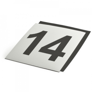 Magnetschild Startnummer (div. Nummer) bis 10/2014