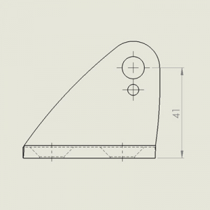 Preview: Bremshebelaufnahme RiMO-Bremse harte Ansteuerung