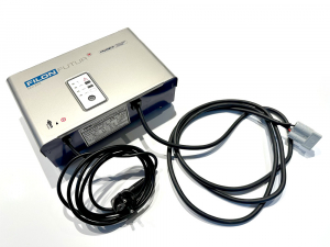 Ladegerät  SiNUS NANO mit Flachstecker inkl. Griff SR50 grau