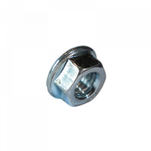 Sechskantmutter M8 mit Bund Sperrverzahnung verzinkt DIN 6923