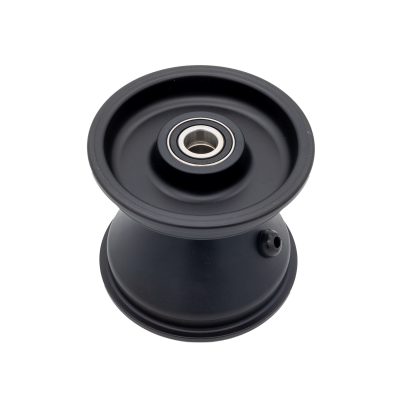 Black front rim f. stub axle20/17mm with bearing