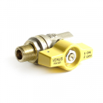 """""LPG shut off valve 1/4"""" 1x inner +1x outer thread"""