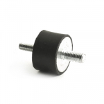 Silentblock D=20, L=10, 2x M6x15mm, 75 Shore