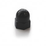 Hexagon cap nut M6 plastic black